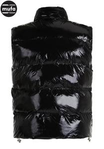 Chaqueta de invierno para hombre al por mayor, chaleco acolchado de algodón ligero personalizado, chaleco acolchado sin mangas con capucha y cuello, servicio OEM alto - Product Image 3