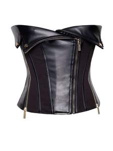 Corset en cuir véritable parfait pour l'entraînement à la taille et le style végétalien Edgy Chic et sans cruauté Élégance intemporelle - Product Image 6