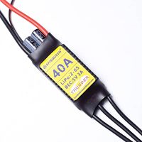 Controlador de Velocidad Electrónico Unidireccional (ESC) de 40A, 2-6S LiPo, sin Escobillas, con BEC, Conector XT60 y 4.0mm para Drones y Aviones RC