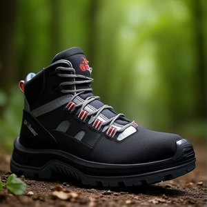 Chaussures de sécurité Cross Safety Boots Taille 46 W.11 Noir/Gris/Rouge S3S FO SR Conformes à la norme EN ISO 20345:2022 - Product Image 3
