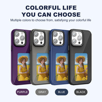 Personnalisation de motifs DIY, écran à encre quadricolore, étui de téléphone portable de luxe compatible avec plusieurs marques, 15/14/13 Pro Max