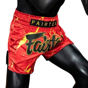 Shorts de boxe Muay Thai de qualité supérieure, légers, en satin, confortables, pour l'entraînement au kickboxing, pour hommes - Product Image 2