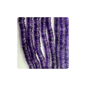 ขายส่ง14นิ้วเส้น7-8มม. สีม่วงอเมทิสต์ลูกปัดทรงเหลี่ยมเพชรพลอยอัญมณีระดับพรีเมี่ยมทำโดยตรง - Product Image 5