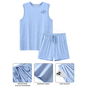 Conjunto de camisetas de verano para hombre de color sólido hecho en Pakistán conjunto de camisetas de verano para hombre - Product Image 2