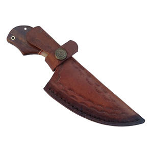 Couteau de chasse Damas fait main, prise en main confortable, support OEM personnalisé, manche en bois, faible MOQ, garantie 3 ans, lame coulissante interchangeable - Product Image 1