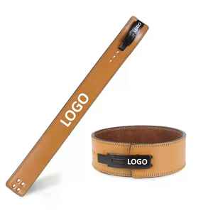 เข็มขัดออกกำลังกายหนังแท้สำหรับออกกำลังกายเข็มขัดยกกระชับ2025พร้อมโลโก้กำหนดเอง - Product Image 5