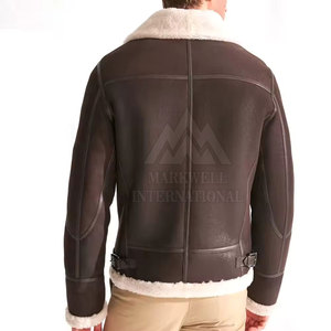 Nouvelle arrivée 2026, veste en cuir de haute qualité pour homme, fabrication en cuir, avec MOQ faible, veste en cuir et fourrure tendance pour homme - Product Image 2