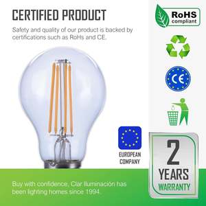 Ampoule LED à filament E27 A60 10W Catégorie de produit Éclairage - Product Image 2