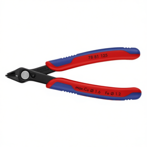คีมตัดสายไฟ Knipex Electronic Super Knips ด้ามจับหลายชิ้นส่วนเคลือบเงา ผลิตจากเหล็กกล้าเครื่องมือพิเศษ ชุบน้ำมันแข็งตัว - Product Image 2