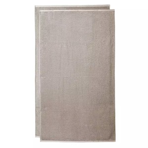 ผ้าขนหนูอาบน้ำผ้าฝ้ายสีพื้นทรงสี่เหลี่ยมผืนผ้าสำหรับใช้ในบ้าน - Product Image 4