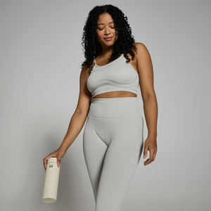 Mallas de entrenamiento de gimnasio para mujer superventas, pantalones de Fitness sin costuras de Spandex/nailon de alta calidad, tamaño adulto, estilo sólido para niñas - Product Image 3