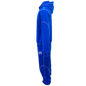 Conjunto de Sudadera con Capucha de Algodón Personalizada con Logotipo Bordado, Costura en Contraste, Chándal Deportivo Informal para Hombre - Product Image 3