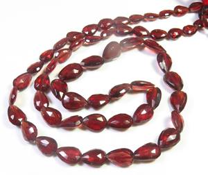 ลูกปัดโกเมนเกรดท็อปลูกปัดขนาด18 "เส้น7x5-10x7มม. ลูกปัดอัญมณีเหลี่ยมเพชรพลอยโกเมนสำหรับเครื่องประดับ - Product Image 2