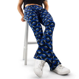 OEM 2026 Pantalon évasé imprimé pour homme, qualité supérieure, personnalisé, respirant, 100% coton, de marque, coupe décontractée, jambe évasée, taille haute - Product Image 5