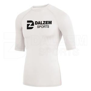 Camisetas de compresión de poliéster 100% personalizadas para hombre, ropa para correr, venta al por mayor, ropa de entrenamiento de gimnasio ajustada, camisetas deportivas - Product Image 4
