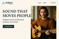 Özel müzisyen Web sitesi geliştirme ekonomik Web uzmanları Modern ve kullanıcı dostu Online Web siteleri varlığı teslim