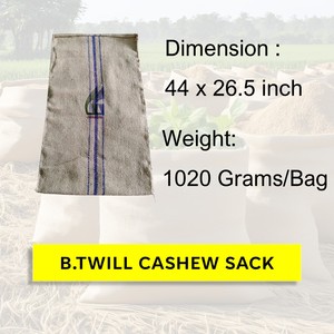 Thương hiệu mới 112x68 cm 1020g có thể tái chế cấp thực phẩm hạt điều Bao đay Túi giá rẻ gunny túi dệt bao bì bán buôn GOODMAN toàn cầu - Product Image 2