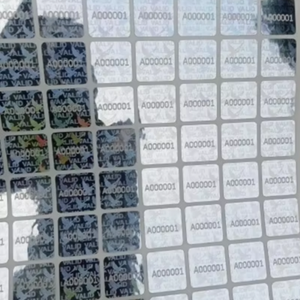 Personaliza Tu Futuro con el Papel Adhesivo para Etiquetas Digiteltech P4, Etiquetas de Compras Comerciales con Número Láser Holográfico Plateado - Product Image 1