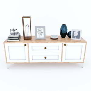 Moderno Mueble de TV de Lujo para Sala de Estar, 140x40x50cm, Madera de Caucho, Consola de TV Minimalista con LED Eléctrico para Comedor y Entretenimiento - Product Image 4