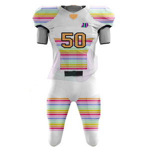 Conjunto de Uniforme de Fútbol Americano Personalizado Ligero y Transpirable con Mangas Cortas para Mayor Velocidad, Comodidad y Movimiento Completo - Product Image 2