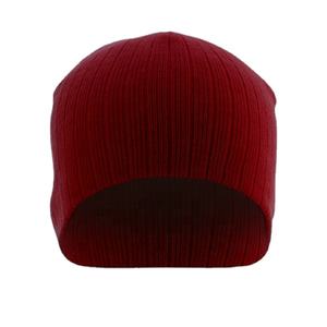 Gorro de Punto Acrílico Unisex, Diseño Sólido Informal, Circunferencia de Cabeza Ajustable, Transpirable, Impermeable, Gorro de Invierno con Bordado - Product Image 4