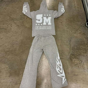 Ensemble de survêtement pour homme avec capuche et pantalon Vêtements de sport confortables pour la course à pied et l'usure quotidienne - Product Image 5