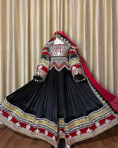 ราคาขายส่งที่ดีที่สุดสำหรับชุดเดรสอัฟกานิแบบปักลายแขนยาวสำหรับผู้หญิง - เสื้อผ้าพื้นเมือง - Product Image 2