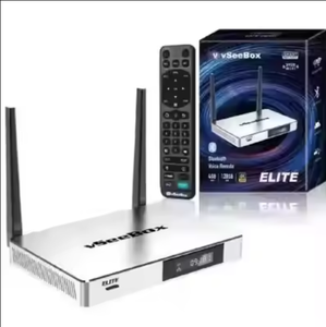 Nouvelle Box IPTV Gratuite, Boîte de Streaming Originale, V_SeeBox S4 V2 V3 V4 Pro Max EliteS avec Télécommande Vocale (4 Go de RAM + 32 Go de ROM) - Product Image 1