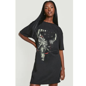 Robe ample vintage à manches courtes et col carré, imprimé tribal polynésien personnalisé, style micronésien, grande taille - Product Image 5