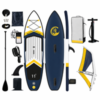 Voile de kitesurf, planche de windsurf et aile de SUP OEM pour la pratique en haute mer, fabriquées en PVC Drop Stitch