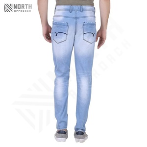 Jeans de Mezclilla para Hombre, Estilo Nuevo 2025, Fabricación en Fábrica, Precio al por Mayor, Alta Calidad, Estilo Casual con Decoración Desgastada, Corte Recto - Product Image 3