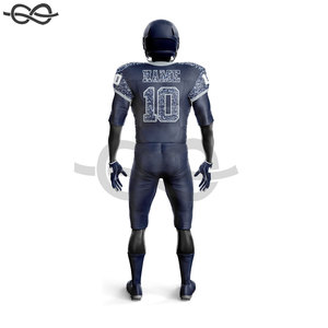 Tenues d'entraînement de jogging, uniformes de football américain, vente en gros, couleur personnalisée, impression par transfert thermique, logo personnalisé, short respirant - Product Image 3