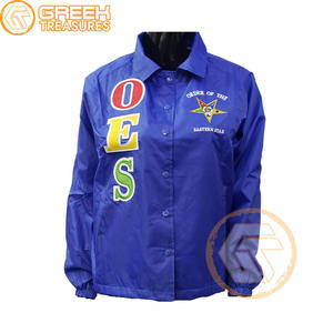 Orden personalizado de la estrella del Este, chaqueta de línea bordada de poliéster, ropa griega de alta calidad, chaquetas de entrenamiento OES para mujer - Product Image 5