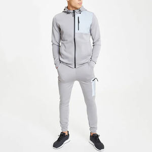 New Printed Cotton <b>Hoodies</b> & Sweat Pants 2-Piece Men's Winter Sport Tracksuit Set Breathable - Product Image 1