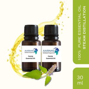 Huile essentielle de catnip 100% pure, distillée à la vapeur en provenance d'Inde, fournisseur en gros pour l'aromathérapie - Product Image 1