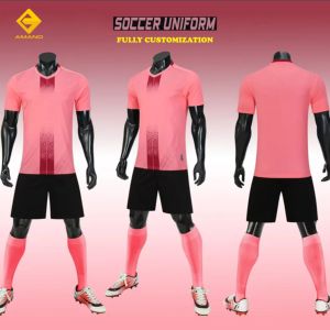 Conjuntos de uniformes de fútbol personalizados en poliéster ligero 100% con sublimación digital para el mejor rendimiento de Amano Sports - Product Image 3