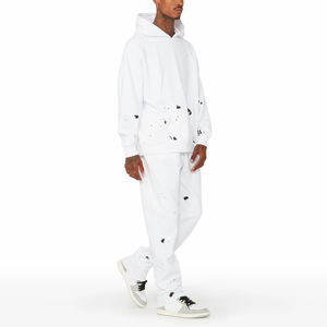 Survêtement pour homme en coton 100% imprimé uni pour l'hiver, streetwear, salle de sport, tissu de qualité supérieure - Product Image 3