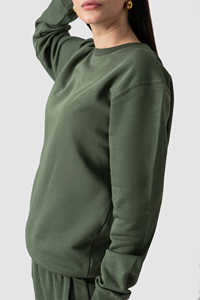 Sudadera de algodón 100% con logotipo serigrafiado personalizado de alta calidad, sudadera transpirable de Hip Hop para mujer - Product Image 6