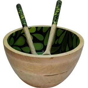 Cuenco de sopa de madera de diseño antiguo hecho a mano Material Natural acabado moderno cuencos de servicio de Metal decorativos de epoxi de alta calidad - Product Image 1