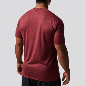 Camiseta ajustada con estampado de algodón personalizado para hombre, camiseta de manga corta con cuello redondo, impresión Digital de poliéster/algodón - Product Image 4