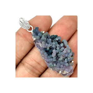 Colgante de ágata de uva de Plata de Ley 925, hecho a mano, al mejor precio - Product Image 3