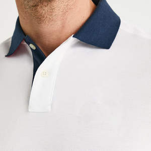 Nouveau polo homme personnalisé, différentes couleurs, impression par sublimation, col à revers, marque OEM, polo uni vierge - Product Image 4