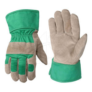 Logo personnalisable de haute qualité cuir de vachette fendu gants de sécurité au travail Protection contre les chocs écran tactile antidérapant étanche - Product Image 1