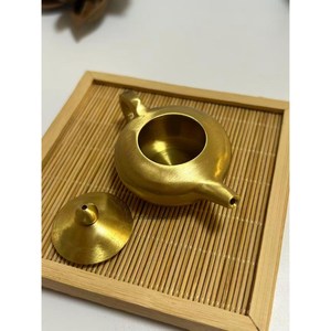 Chauffe-théière Dallah en métal plaqué or brillant de qualité supérieure pour accessoires de cuisine, ensemble café et thé pour restaurant - Product Image 1