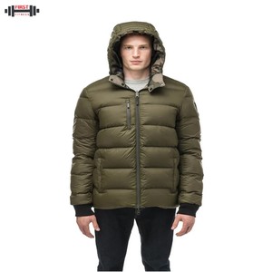 Veste matelassée en toile respirante de haute qualité, coupe régulière, délavée, pour homme, facile à laver, vente personnalisée - Product Image 1