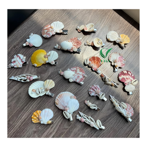 Eco Shell <b>Hair</b> <b>Barrette</b> Vietnam Natural Handmade <b>Hair</b> Clip For Girls, Beach Outfits, And Gift Boxes - Product Image 6