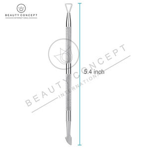 Outil professionnel de maquillage de manucure de dissolvant de peau morte antidérapant d'épurateur d'art d'ongle de double tête écologique avec le poussoir de cuticule - Product Image 4