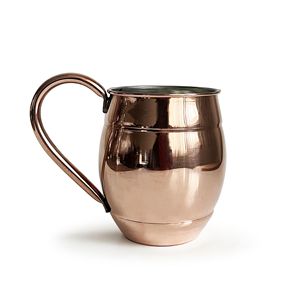 Tasse en cuivre turc Grande tasse en verre martelé Ayran Design authentique Couleur cuivre 500 ml / 16.9 oz Design authentique fait à la main - Product Image 3