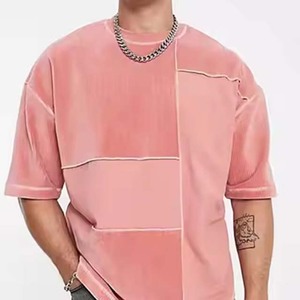 2025 gran oferta Unisex Streetwear camiseta de gran tamaño frontal Catted camisa 100% algodón 250 GMS Heavyweight camiseta ácido lavado camiseta - Product Image 3