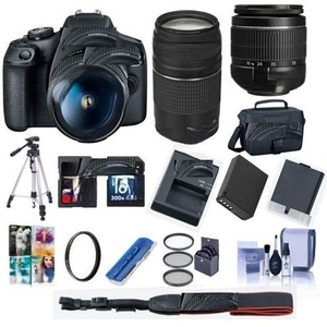 ซื้ออย่างมั่นใจ กล้อง DSLR | ชุดเลนส์ 2 ตัว พร้อมเลนส์ EF18-55 มม. + EF 75-300 มม. สีดำ - Product Image 2